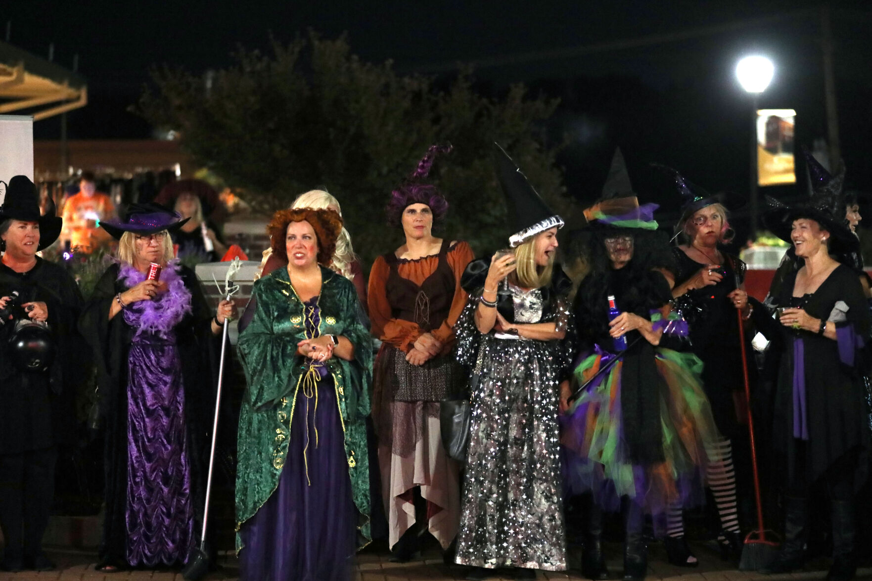 A coven of witches gather